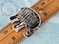 Antique Tusked Elephant White Accented Ring