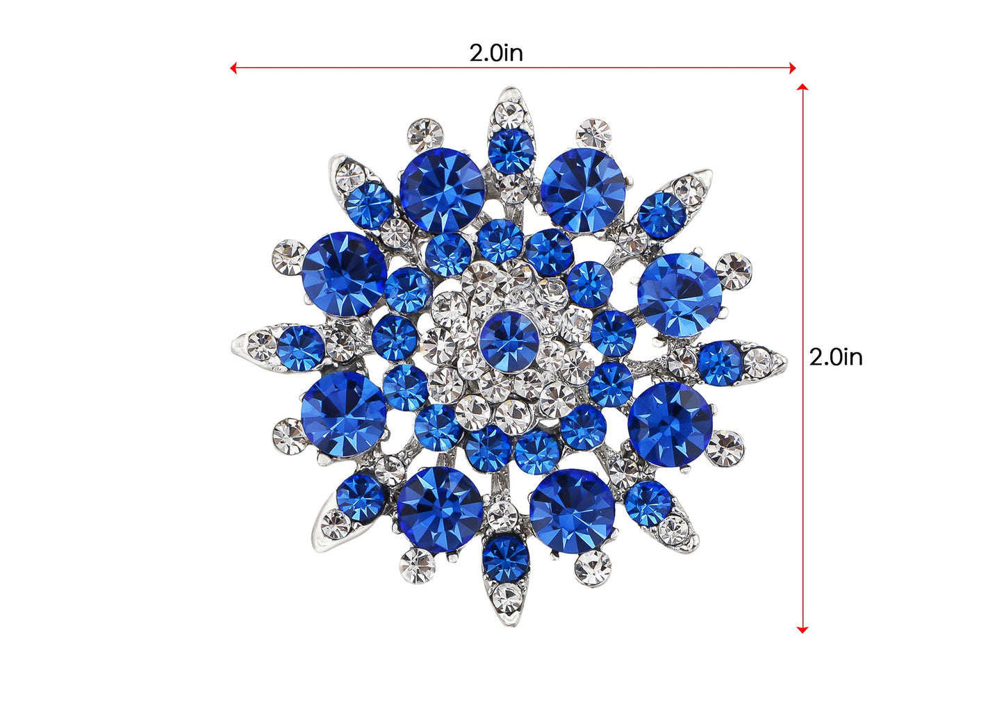 Stunning Face Aqua Blue Snowflake Flower Ring