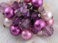 Antique Purple Pearl Bead Bouquet Ring