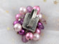 Antique Purple Pearl Bead Bouquet Ring