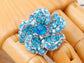 Blue Flower Hand Finger Able Ring