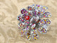 Fire Ruby Red Carnation Flower Ring