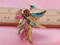 Antique Multicolored Colorful Phoenix Bird Ring