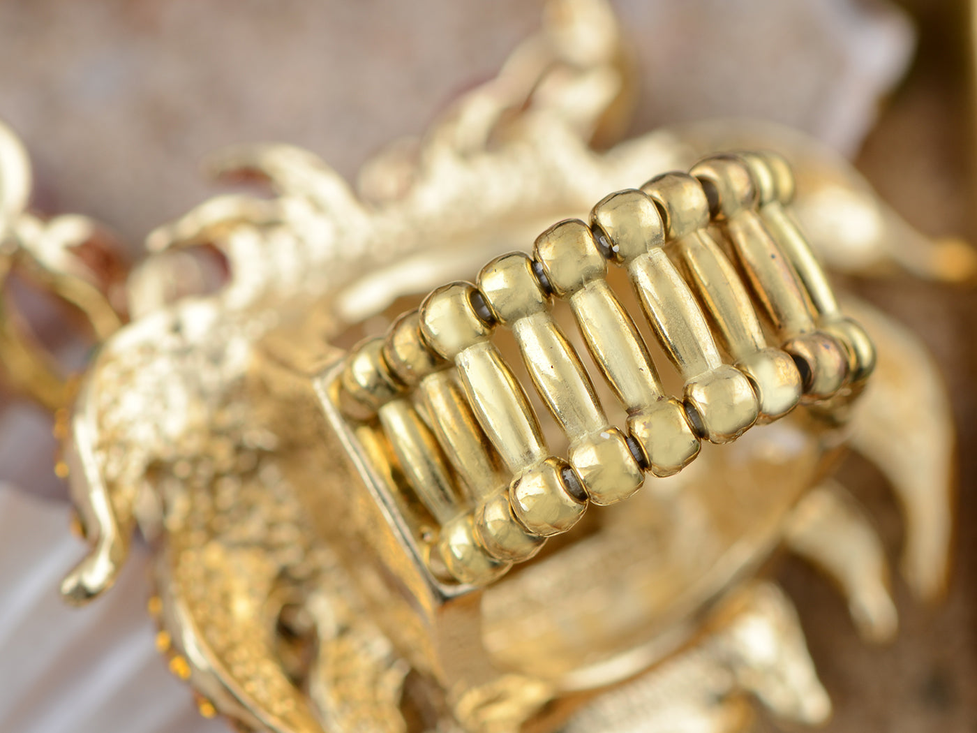 Multicolor Lunar New Year Chinese Zodiac Eastern Dragon Lion Head Ring