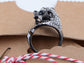 Antique Gun Encrusted Lion Jaguar Tiger Kitty Cat Biker Novelty Ring