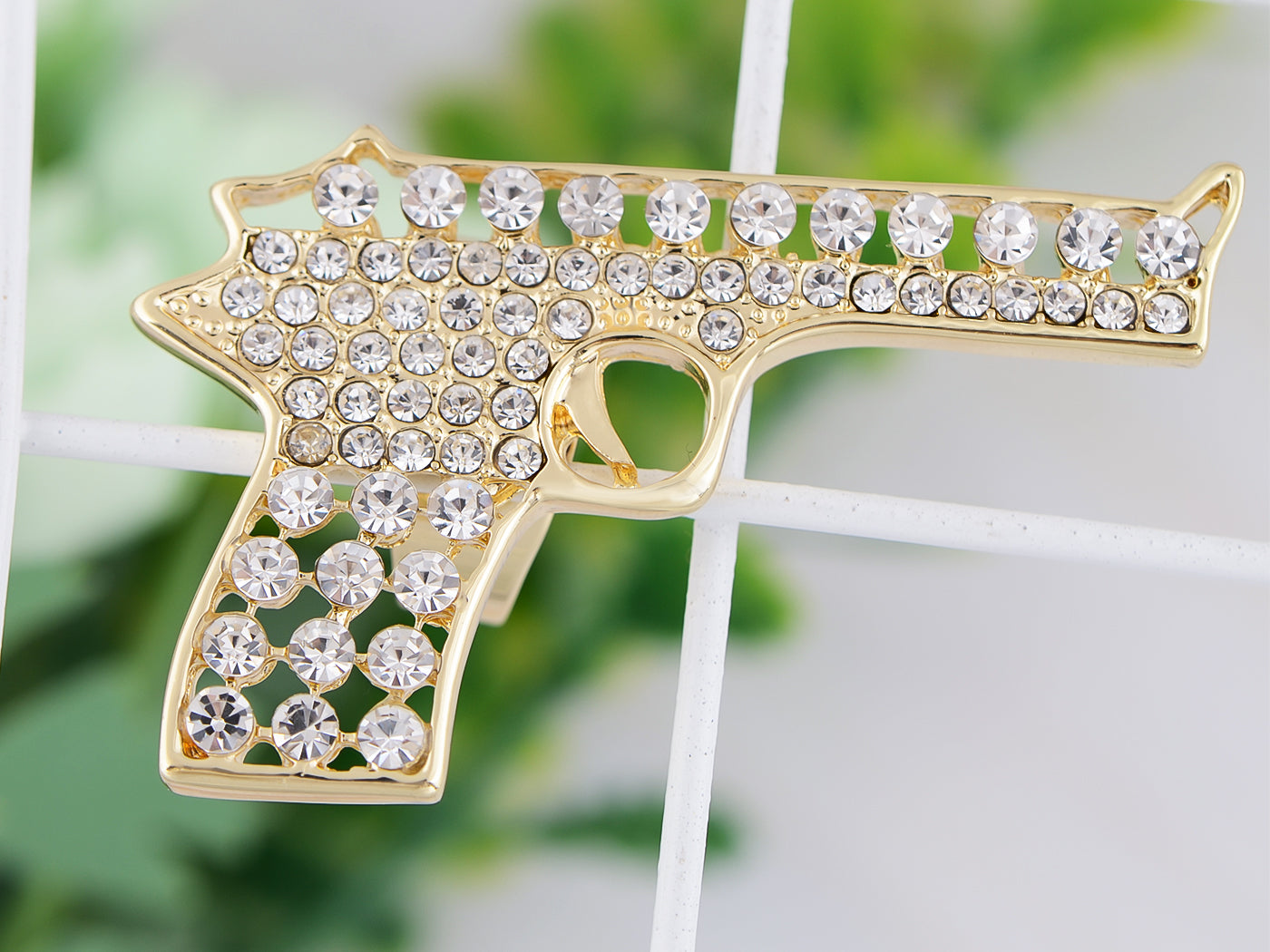 Colored Cutout Gun Pistol Ring