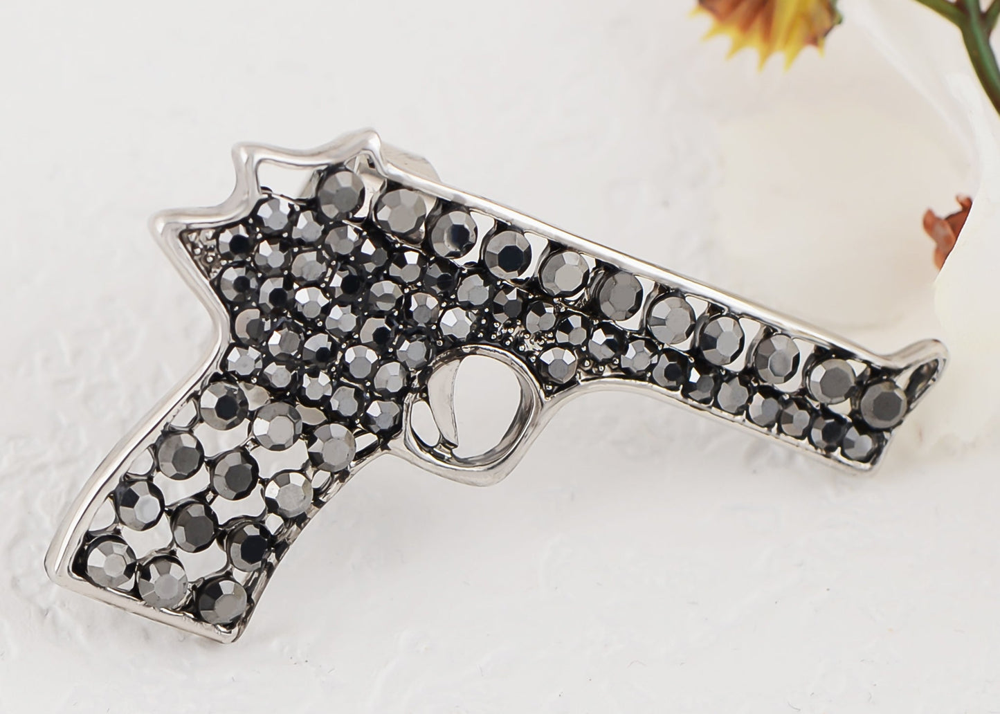 Colored Cutout Gun Pistol Ring