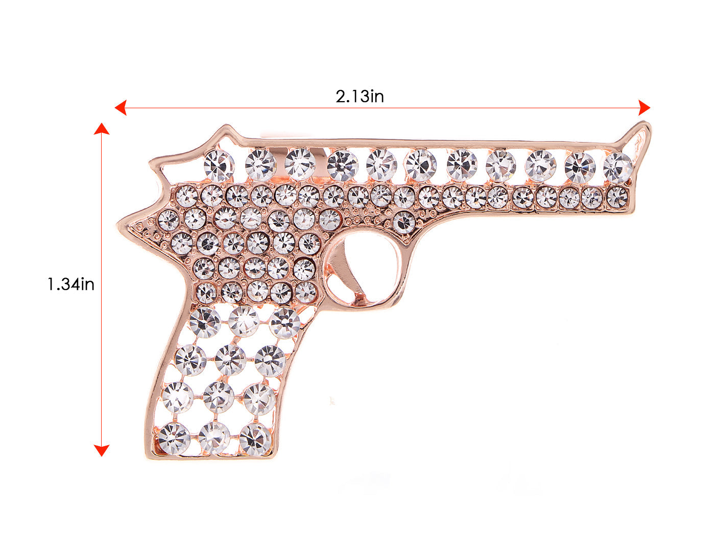 Colored Cutout Gun Pistol Ring