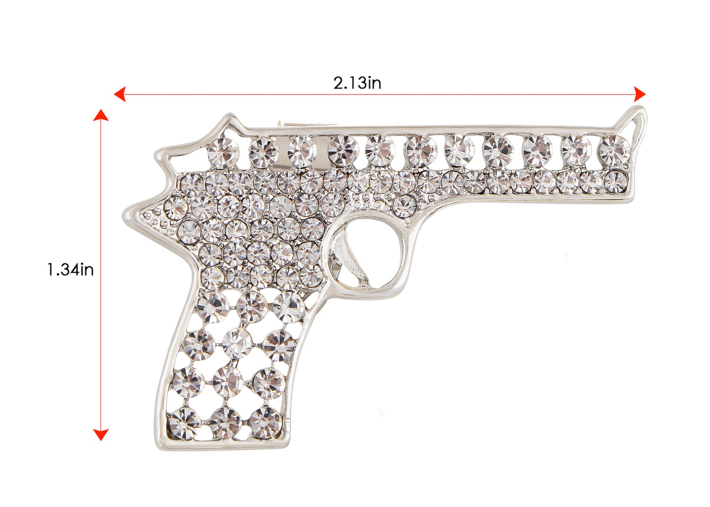 Colored Cutout Gun Pistol Ring