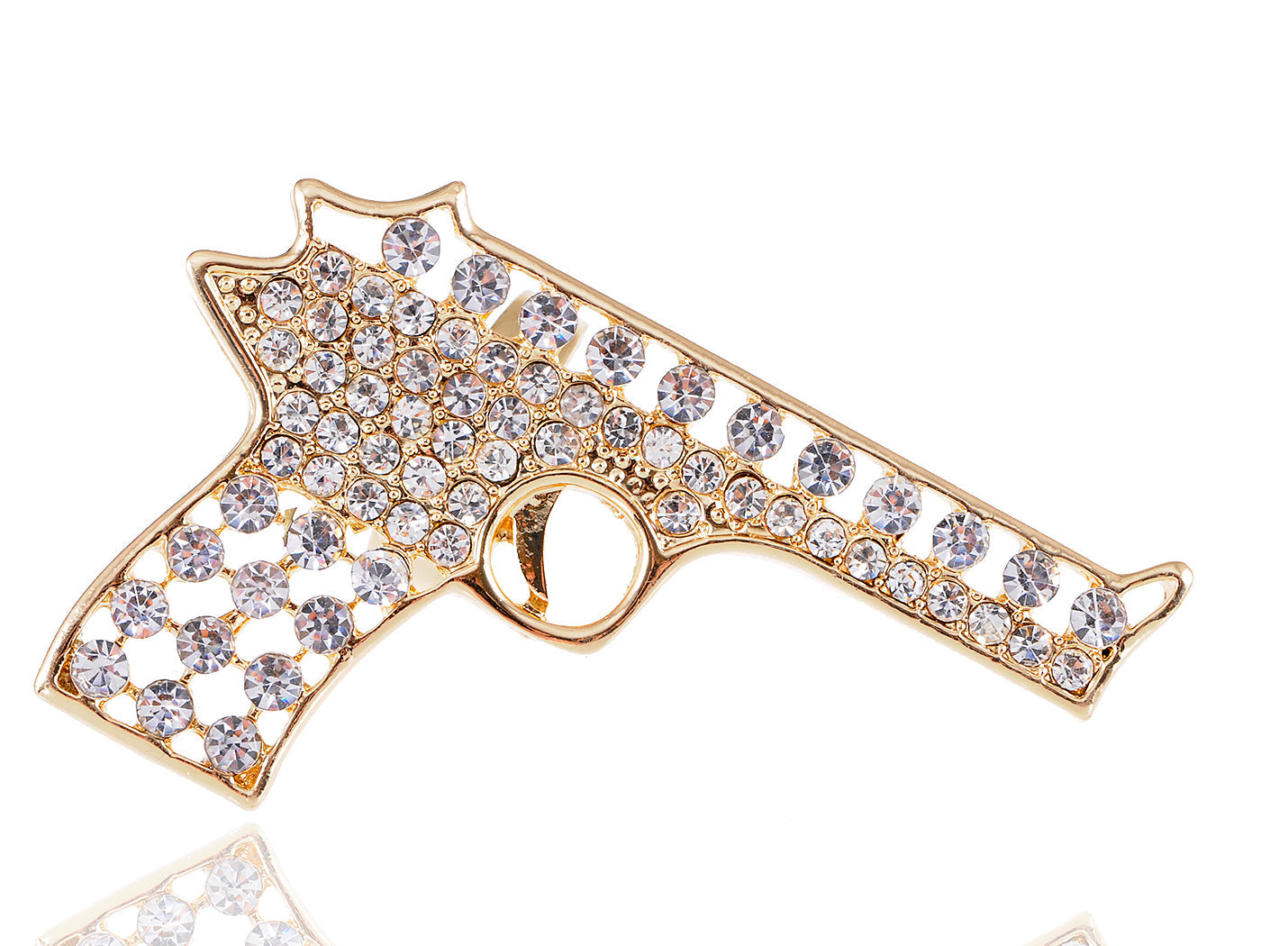 Colored Cutout Gun Pistol Ring