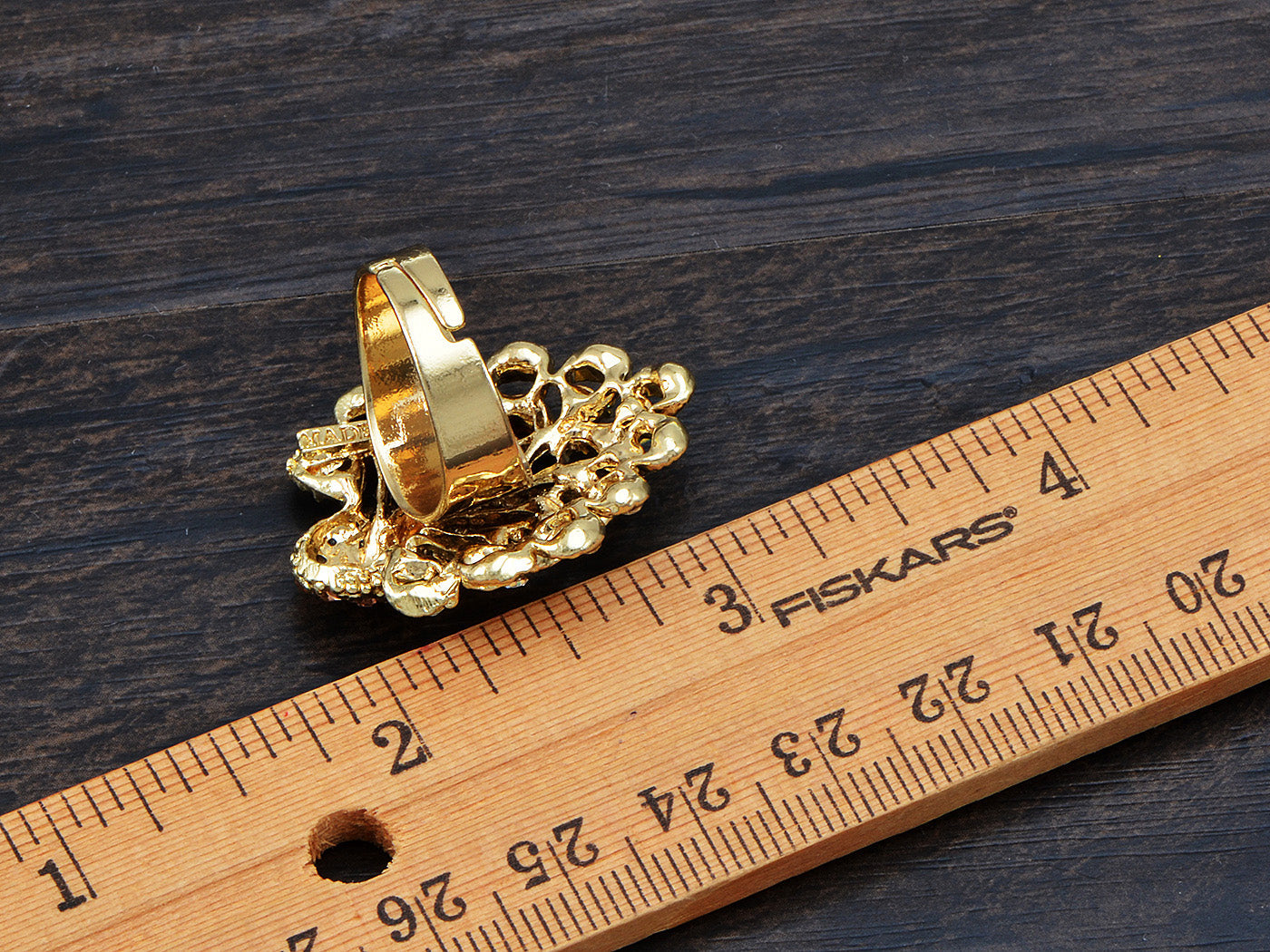Exotic Wild Bird Indicolite Bright Blue Peacock Tail Ring