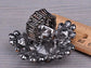 Dark Jet Fountain Flower Bouquet Cluster Floral Ust Ring
