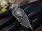 Repro Peacock Feather Statement Ring