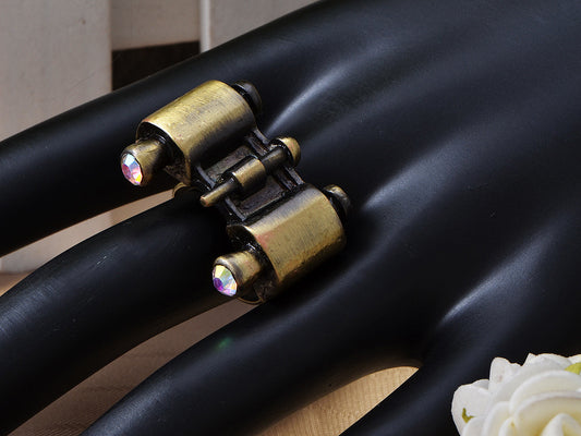 Brass Aurora Borealis Binoculars Ring