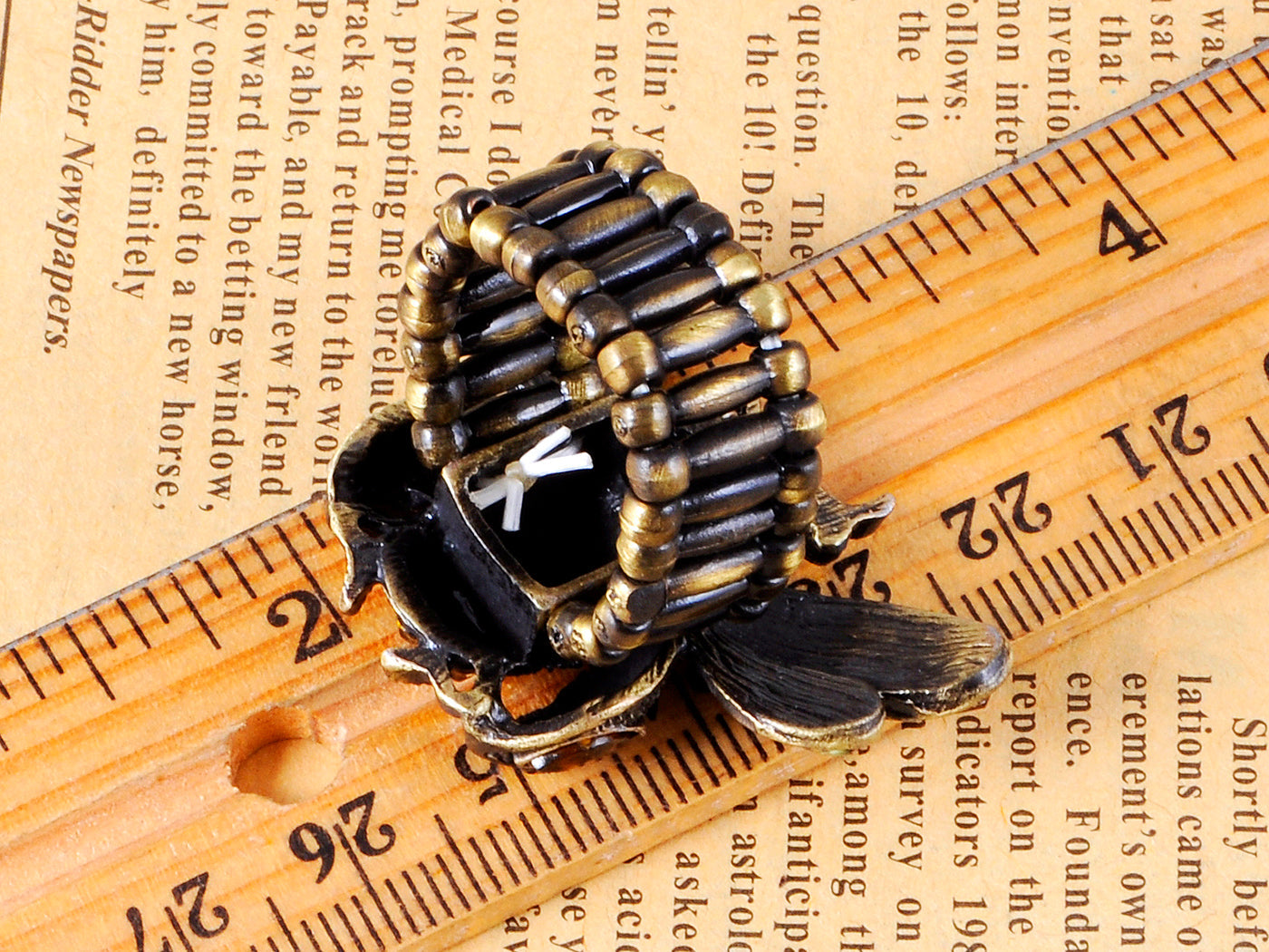 Lady Bug Topaz Stretchable Ring