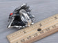 Antique Grey Falcon Hawk Eagle Bird Head Ring