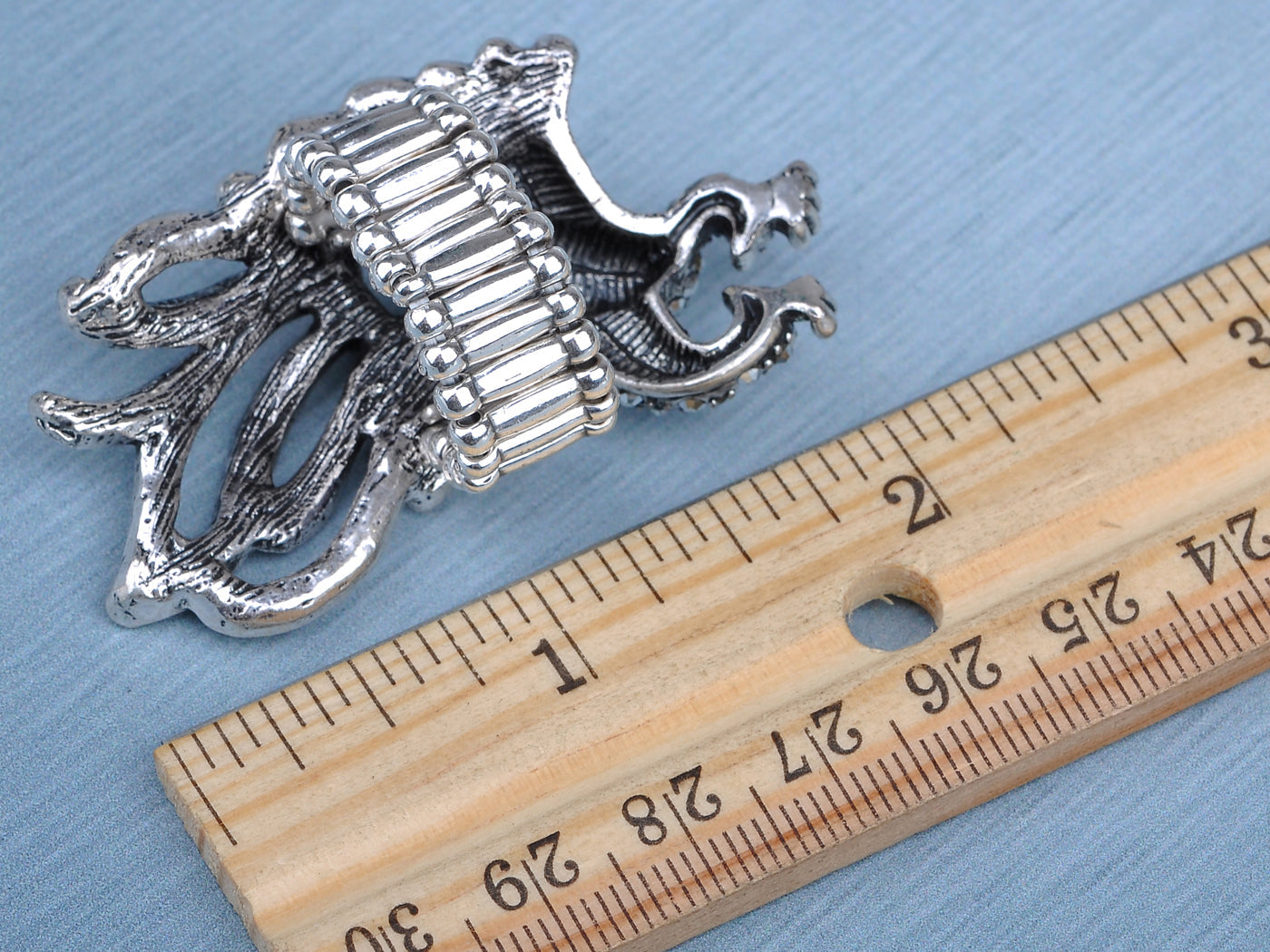 Multicolored Colorful Peacock Feather Ring
