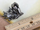 Exotic Wild Bird Indicolite Bright Blue Peacock Tail Ring