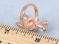 Rose Cartoon Bunny Rabbit Rhinestone Halloween Bodied Ring