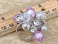 Purple Beads And Baubles Cluster Of Ss Trendy Ring