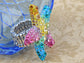 Neon Bright And Colorful Rainbow Dancing Starfish Stretch Ring