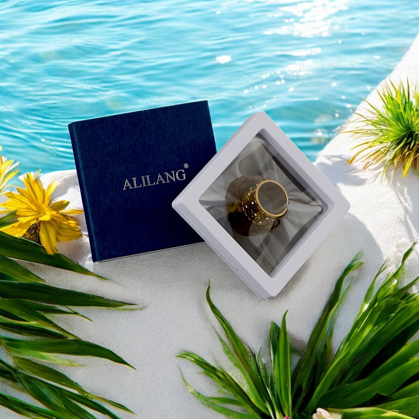 Palace Style Adjustable Chunky 18K Gold Open Ring Plated Hammered Dome Statement Jewelry