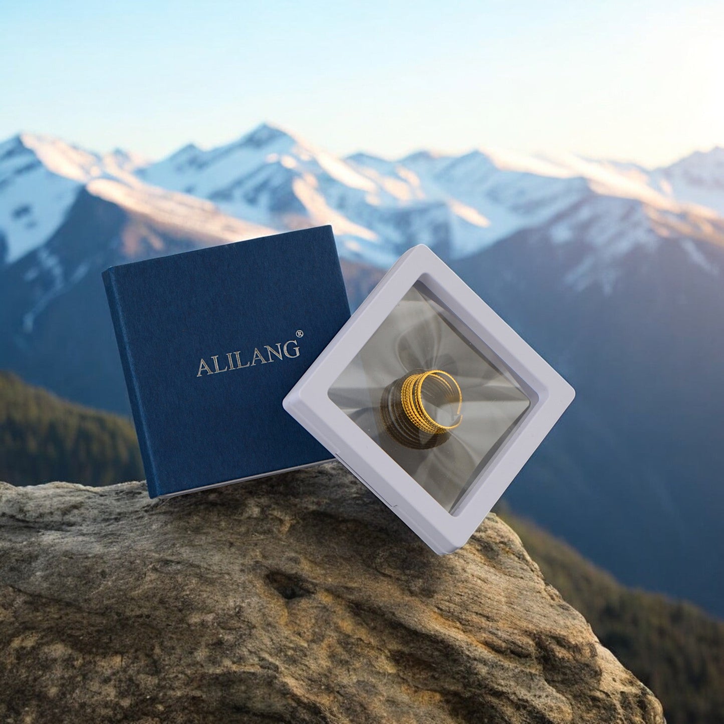 Palace Style Adjustable Chunky 18K Gold Open Ring Plated Hammered Dome Statement Jewelry