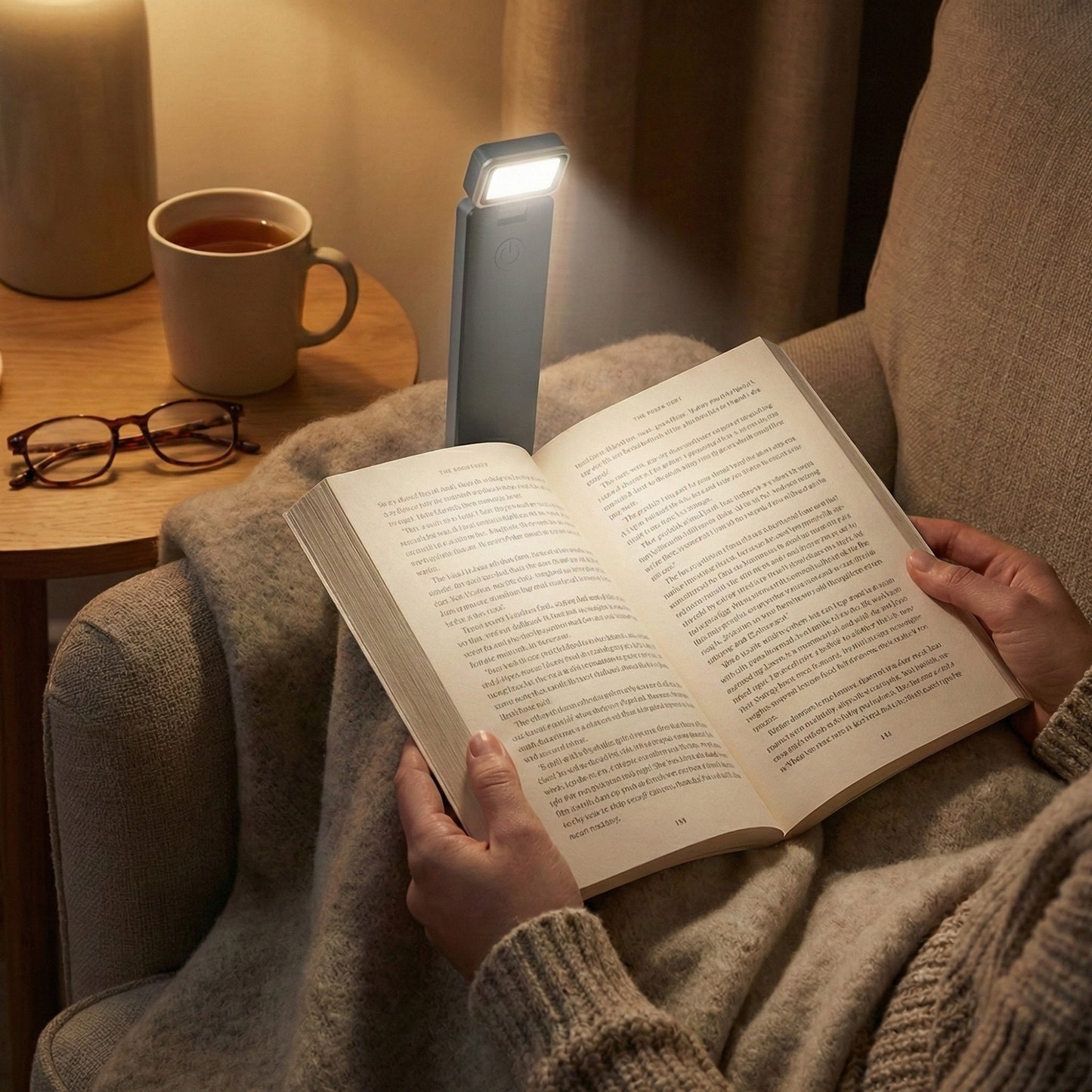 Foldable LED Desk Light with Adjustable Stand and Compact Design