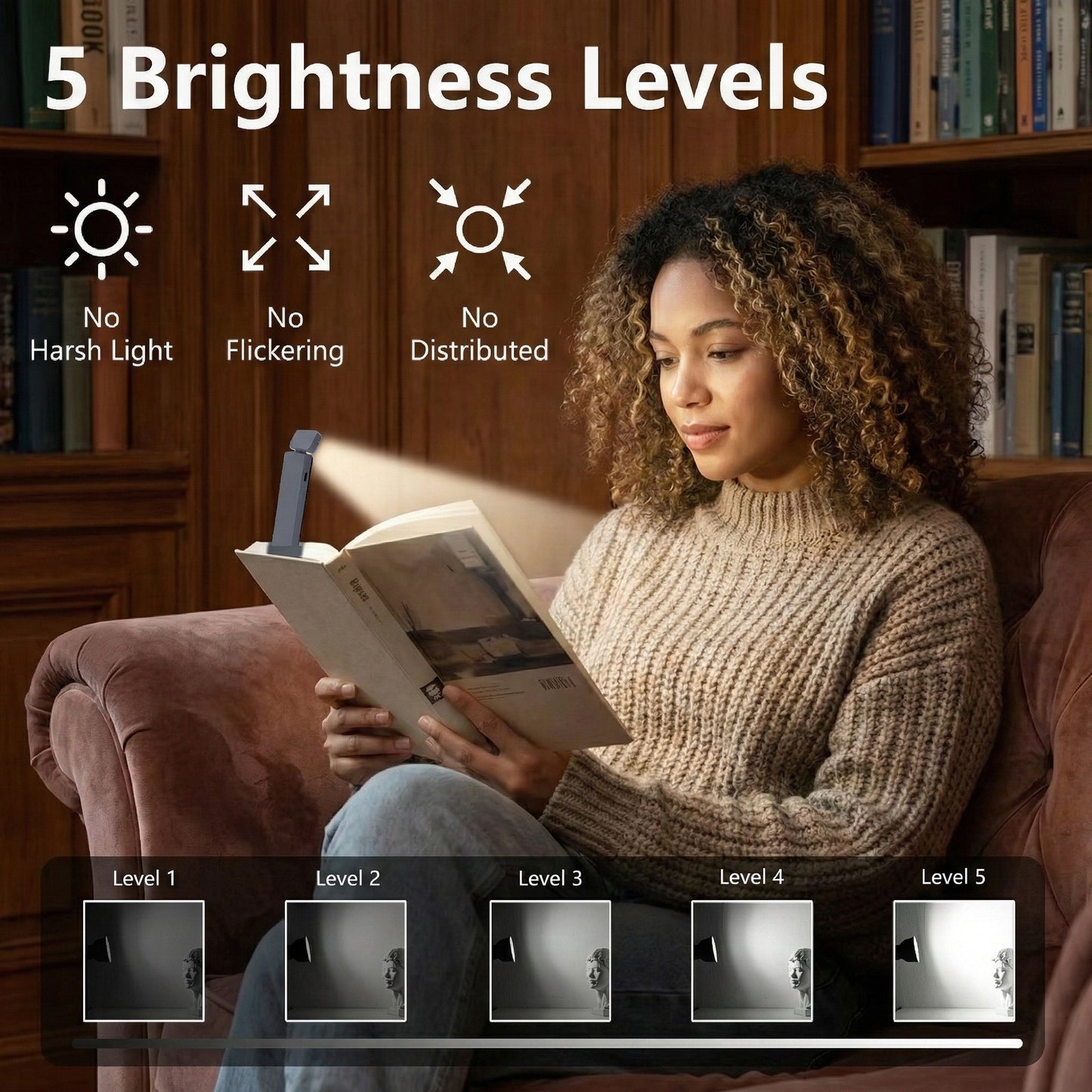 Foldable LED Desk Light with Adjustable Stand and Compact Design