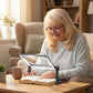 LED Lighted Reading Magnifier with Adjustable Stand and Rechargeable Battery