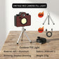 Retro Camera Style Rechargeable LED Light with Adjustable Brightness and Multiple Light Modes