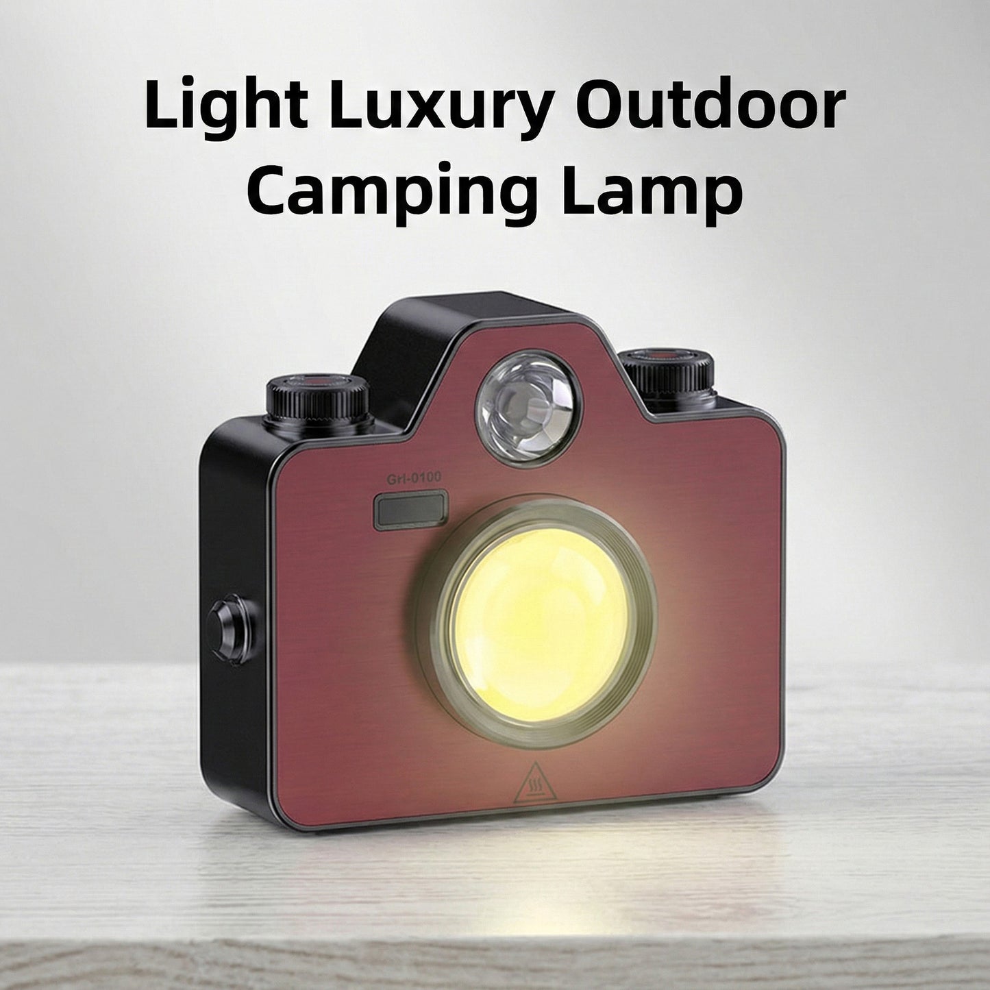 Retro Camera Style Rechargeable LED Light with Adjustable Brightness and Multiple Light Modes