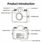 Retro Camera Style Rechargeable LED Light with Adjustable Brightness and Multiple Light Modes