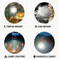 Retro Camera Style Rechargeable LED Light with Adjustable Brightness and Multiple Light Modes