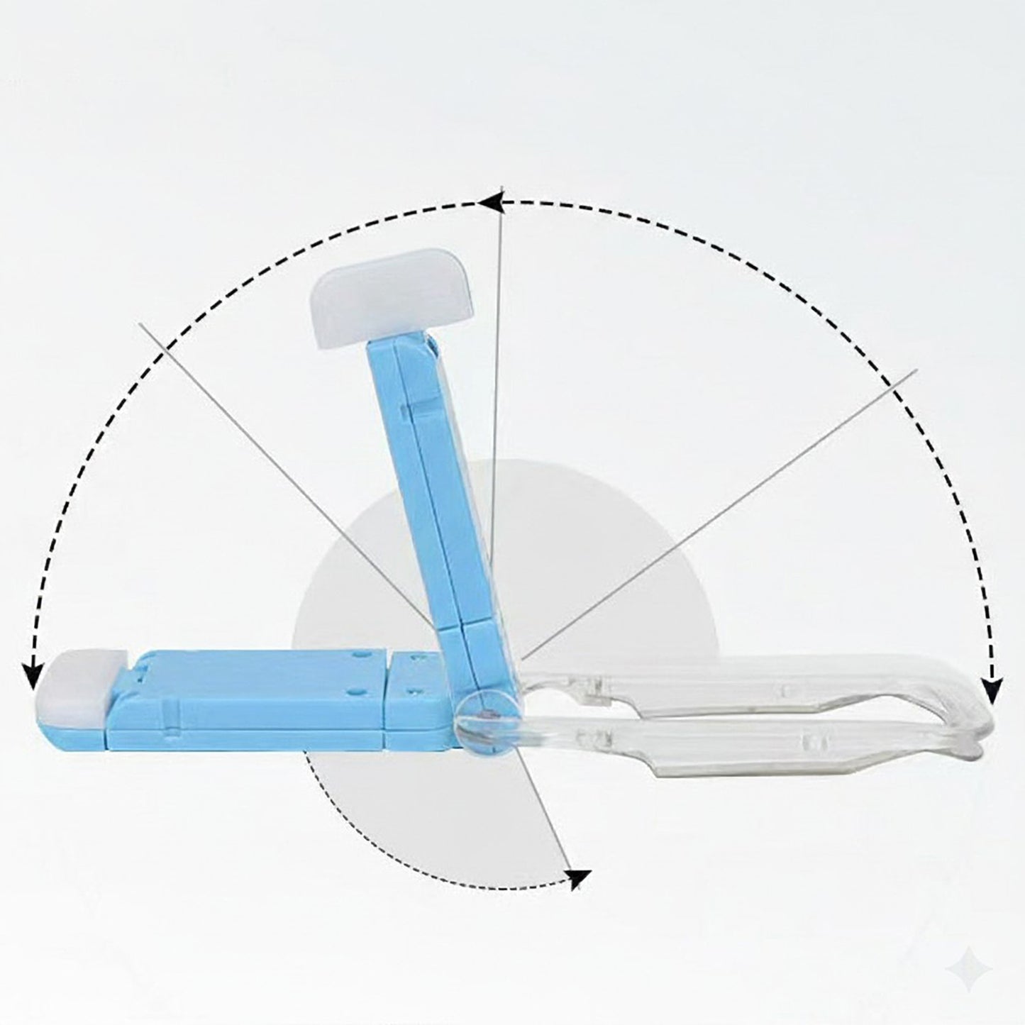 Clip-On Rechargeable LED Reading Light with Adjustable Angle and Compact Foldable Design