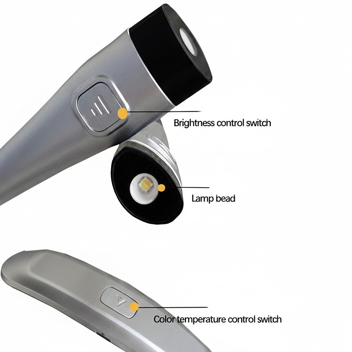 Wearable Neck Reading Light with Dual Adjustable LED Arms and Hands-Free Flexible Design