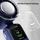 Handheld Turbo Fan with Digital Display and Adjustable Airflow Control