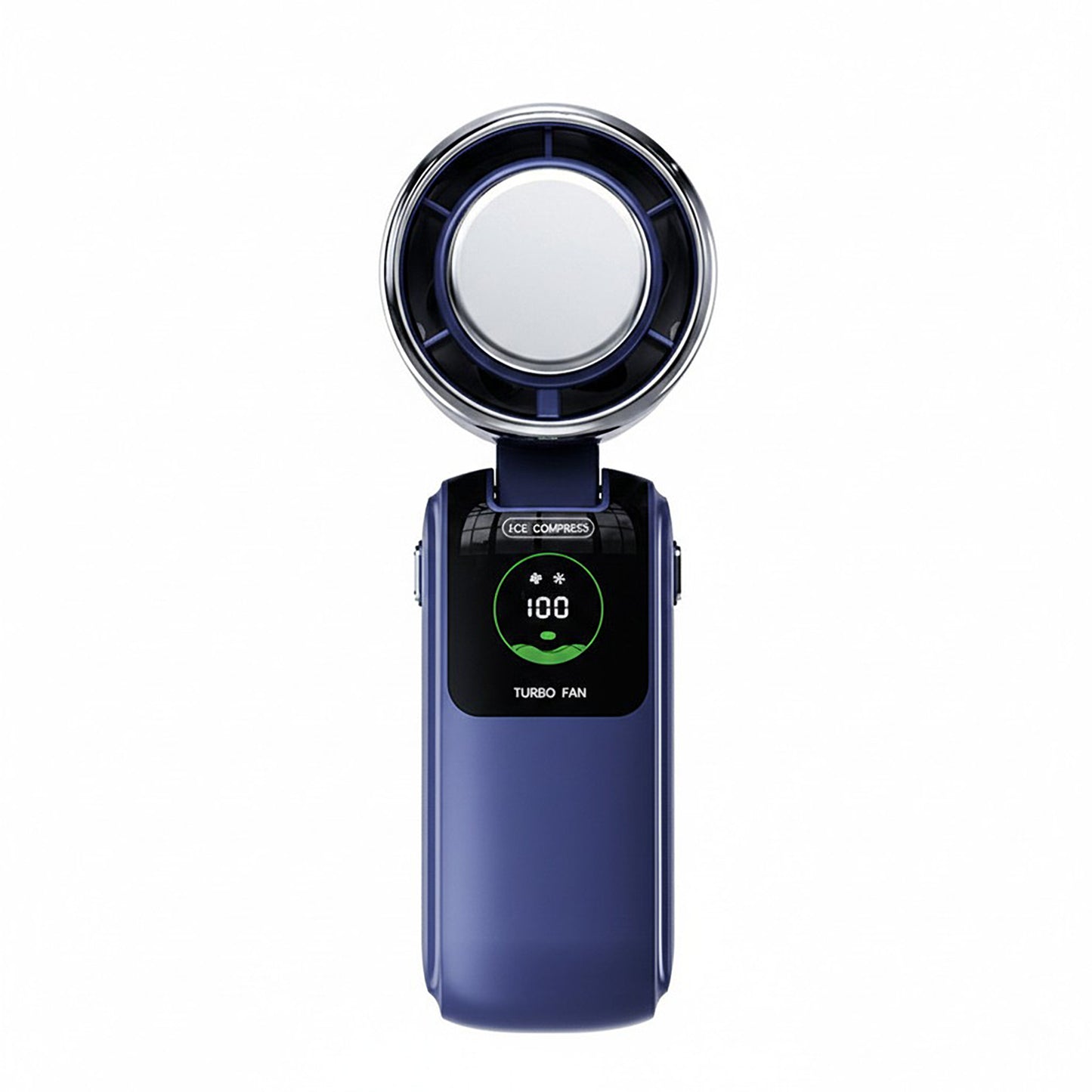 Handheld Turbo Fan with Digital Display and Adjustable Airflow Control