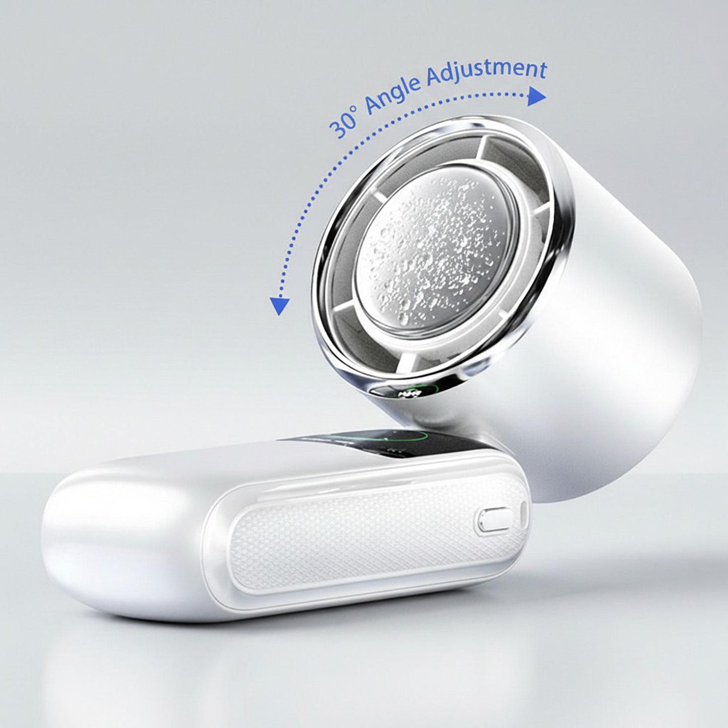 Handheld Turbo Fan with Digital Display and Adjustable Airflow Control