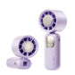 Handheld Turbo Fan with Foldable Head and Digital Display Controls
