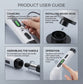 Electric Spin Scrubber Cleaning Brush with Adjustable Extension Handle Multi Head