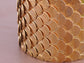 Egyptian Etched Textured Scales Scalloped Wrap Arm Cuff Bracelet