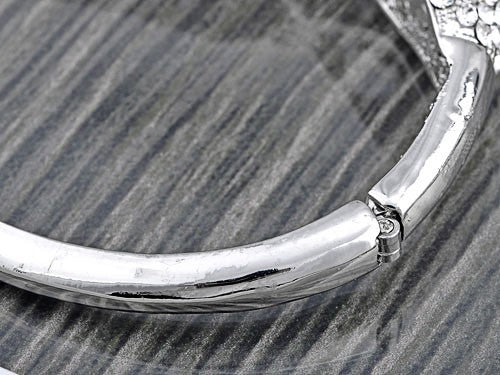 D Black Emerald Twin Lion Cuff Bracelet Bangle