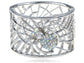 Silver Spider Web Bangle Bracelet