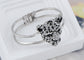 Gold Cheetah Leopard Face Head Cuff Bracelet