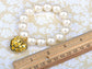 White Pearl Bead Lolita Bracelet D Heart Love Charm