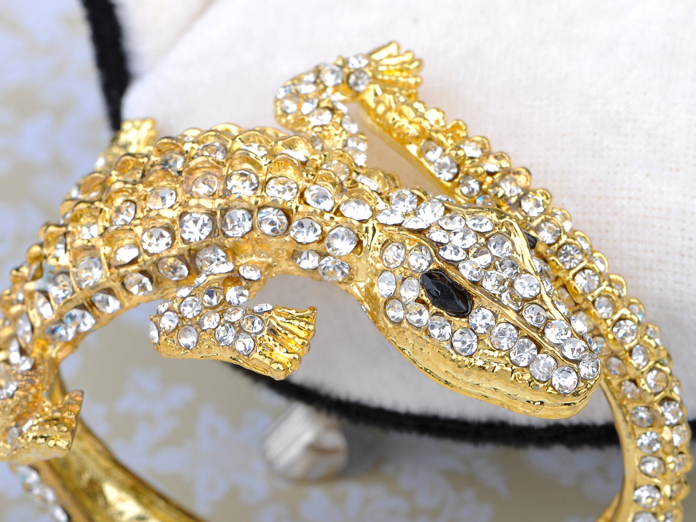 Exotic Alligator Crocodile Bangle Bracelet