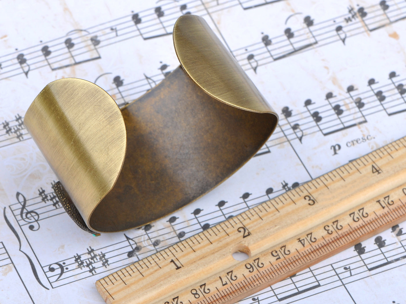 Vintage Inspire Bronze Amber Blue Lizard Bracelet