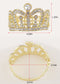 Colored Crown Tiara Princess Cuff Bracelet