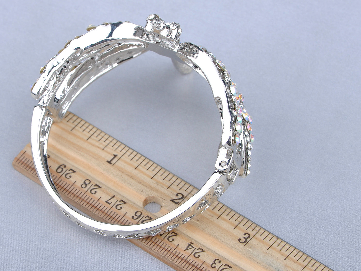 Dragonfly Heart Cutout Bangle Bracelet